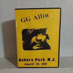 GG Allin DVD Live Asbury Park NJ 8/28/91 Punk Rock Concert